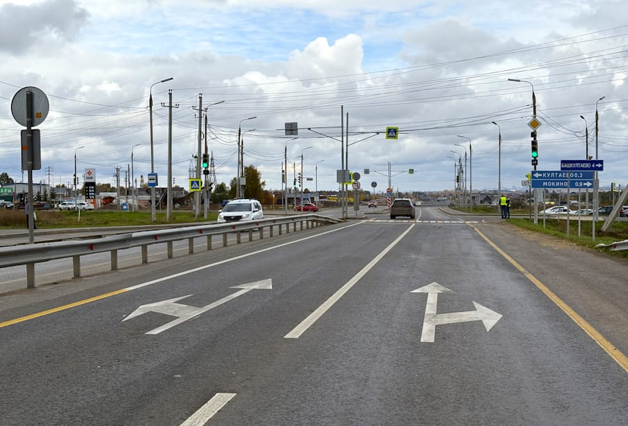 В Пермском крае досрочно отремонтирован участок автодороги Пермь – Усть-Качка